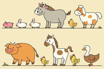farm animals collection
