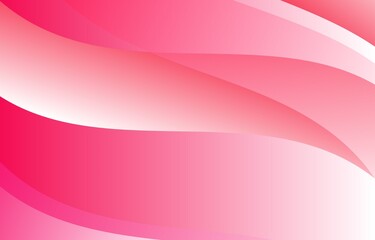 Pink gradient abstract wave background with  soft light and smooth curved