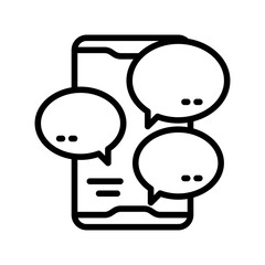 Digital Health Communication Concept With Mobile Phone And Chat Bubbles On Transparent Background Representing Telemedicine And Online Consultation Services