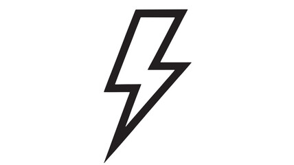 Fototapeta premium Bold lightning bolt symbol representing energy and power