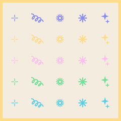 Colorful Pastel Confetti Pattern Background Design
