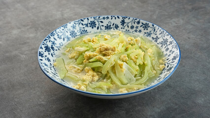 Tumis Labu Siam or Stir fry chayote squash with egg