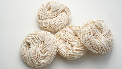 Raw dried Misoa or Misua, thin noodles, chinese food