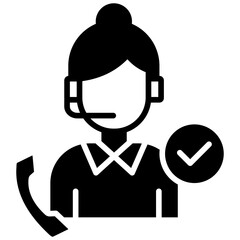 Customer Service glyph icon