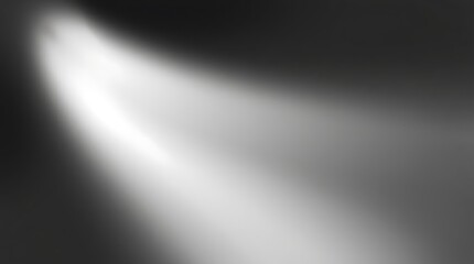 Black and White Gradient Abstract Background with Soft Glow and Grain Texture