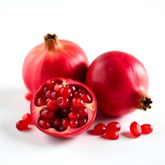 pomegranate isolated on white background