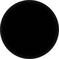 Black simple sphere circle on White background 