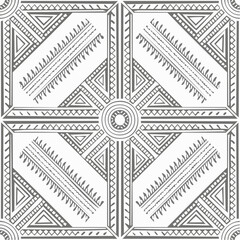 A seamless Samoan tribal pattern featuring bold black lines and repeating geometry. Perfect for apparel, tattoos, and cultural designs.