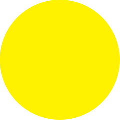 yellow circle sphere isolated on white background 