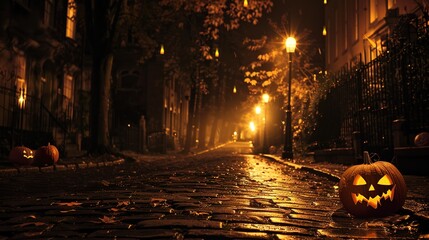 Spooky & Vibrant Street Halloween Scene: A Tapestry of Costumed Revelers, Glowing Jack-O&rsquo;-Lanterns, and Festive Cheer
This image captures the electric energy of a Halloween street, where costumed crow