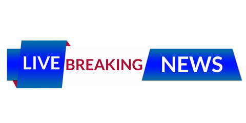 Modern Live Breaking News Headline for TV Broadcast, Real-Time Breaking News Live Stream Title Design
