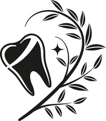 Dental logo vector design illustration