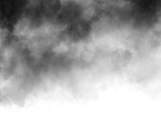 White smoke Grey smoke puff, white background and studio with no people with fog in the air....