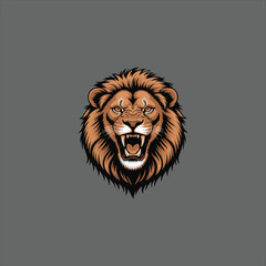 Roaring Lion Head Vector Illustration,Wild Lion Face Vector Art Design,Majestic Lion Head Vector Graphic,Angry Lion Roar Vector Artwork,Detailed Lion Illustration in Vector Style,
