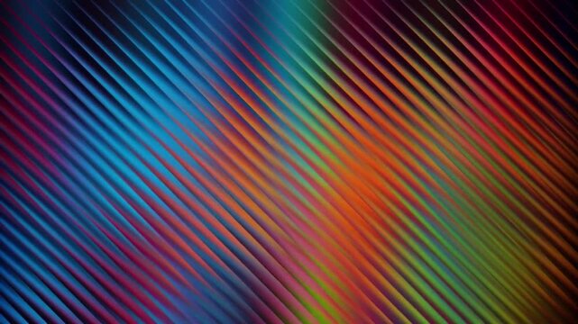 Vibrant colorful abstract background with diagonal lines creating a dynamic pattern for modern designs and artistic presentations and backdrops