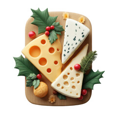 Festive Cheese Board with Holiday Decor