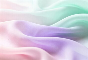 Soft Pastel Fabric Waves Delicate, flowing fabric in gentle pink, purple, and green gradients.