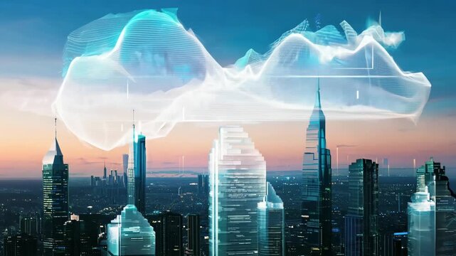 Aerial view of a glowing world map cities connected luminescent data streams that pulse like blood vessels. symbolizing virtualization and seamless data flow across countries