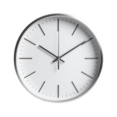 Elegant Minimalist Clock on Transparent Background Timekeeping Simplicity