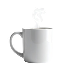 Mug with Steam on Transparent Background