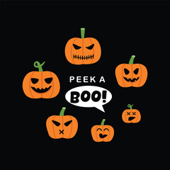 Spooky Pumpkin Night. Helloween pumpkin. Pumpkin clip art. Scary pumpkin. 