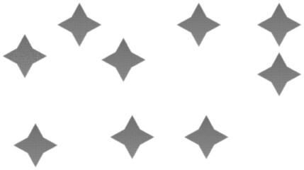 abstract visual comparison of star-shaped geometric figures with varied textures and shading, illustrating perceptual differences in pattern recognition and shape analysis for educational use