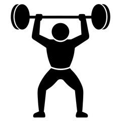 3d man lifting weights