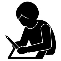 man working on laptop