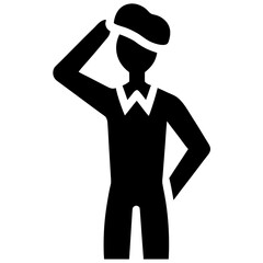 silhouette of a businessman