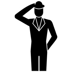 silhouette of a businessman