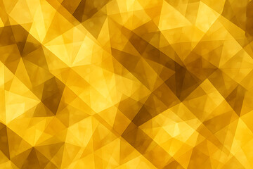 金色の抽象的な幾何学背景・水彩風のトライアングルパターン