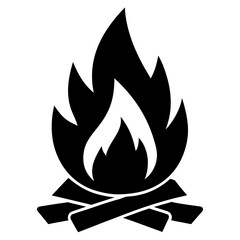burning fire sign