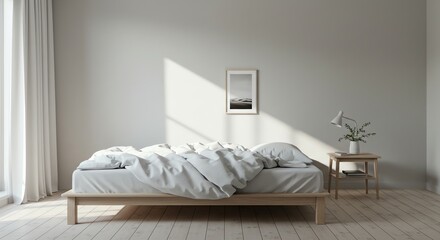 Minimalist Bedroom Morning Light Simple Living Home Interior Design