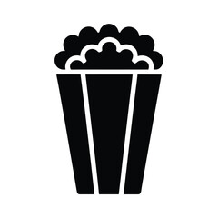 Popcorn Icon Vector Illustration