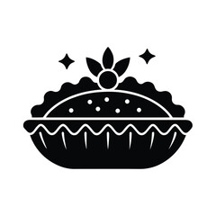 Tarte Tatin Icon Vector Illustration
