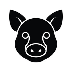Pig Snout Icon Vector Illustration