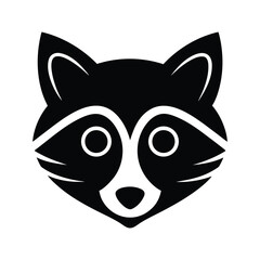 Raccoon Mask Icon Vector Illustration