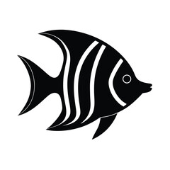Angelfish Icon Vector Illustration