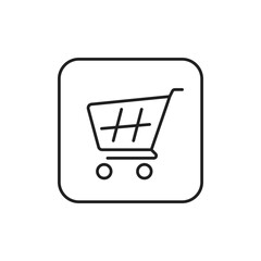 Cart Icon, Online Shopping UI Asset.