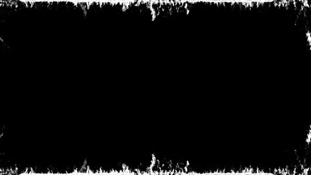 white flames border video