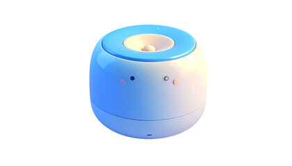 Blue rounded humidifier appliance