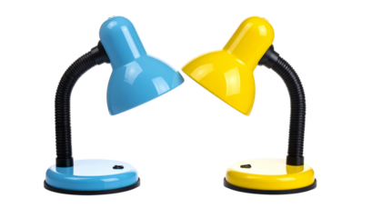  Colorful Desk Lamp Collection – isolated on transparent backgroun