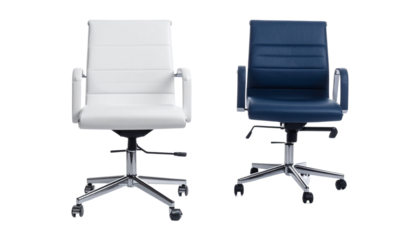 Contemporary Office Chairs Set – isolated on transparent background