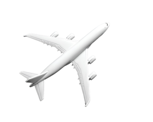 White toy plane 12k for a black