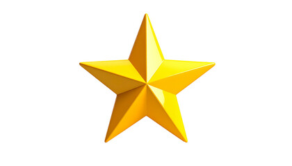 Glossy golden star on black ground