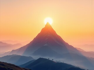 
keyword: sunrise, mountain, peak, sun, sky, golden, light, horizon, landscape, nature, view,