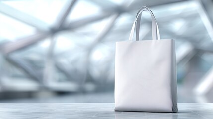 a blank white tote bag mockup. A mock-up. design presentation.