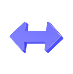 left right arrow 2d rendering icon