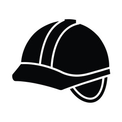 Safety Helmet Icon Vector Illustration