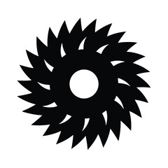 Saw Blade Icon Vector Illustration